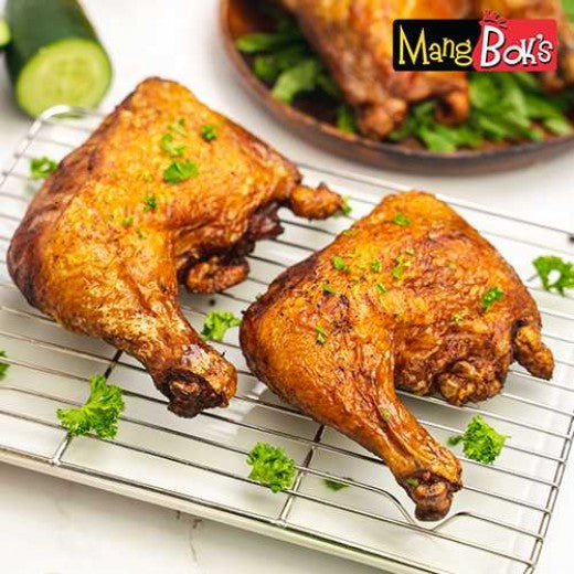 MANG BOK'S MARINATED CHICKEN LEG QUARTER TRAY W/ SAUCE (FROZEN)