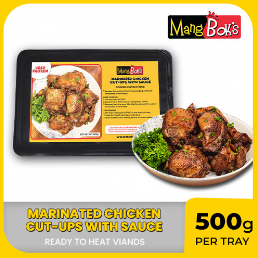 MANG BOK'S MARINATED CHICKEN CUT-UPS TRAY W/ SAUCE (FROZEN)