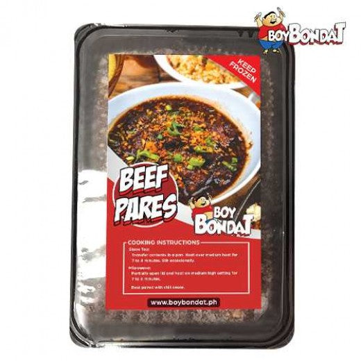 BOY BONDAT BEEF PARES w/ CHILI SAUCE FAMILY TRAY (FROZEN)