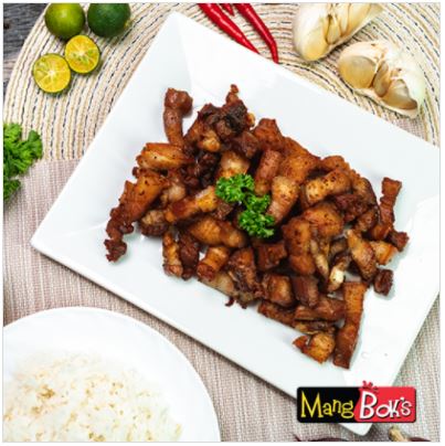 MANG BOK'S MARINATED PORK LIEMPO BITES TRAY WITH SAUCE (FROZEN)