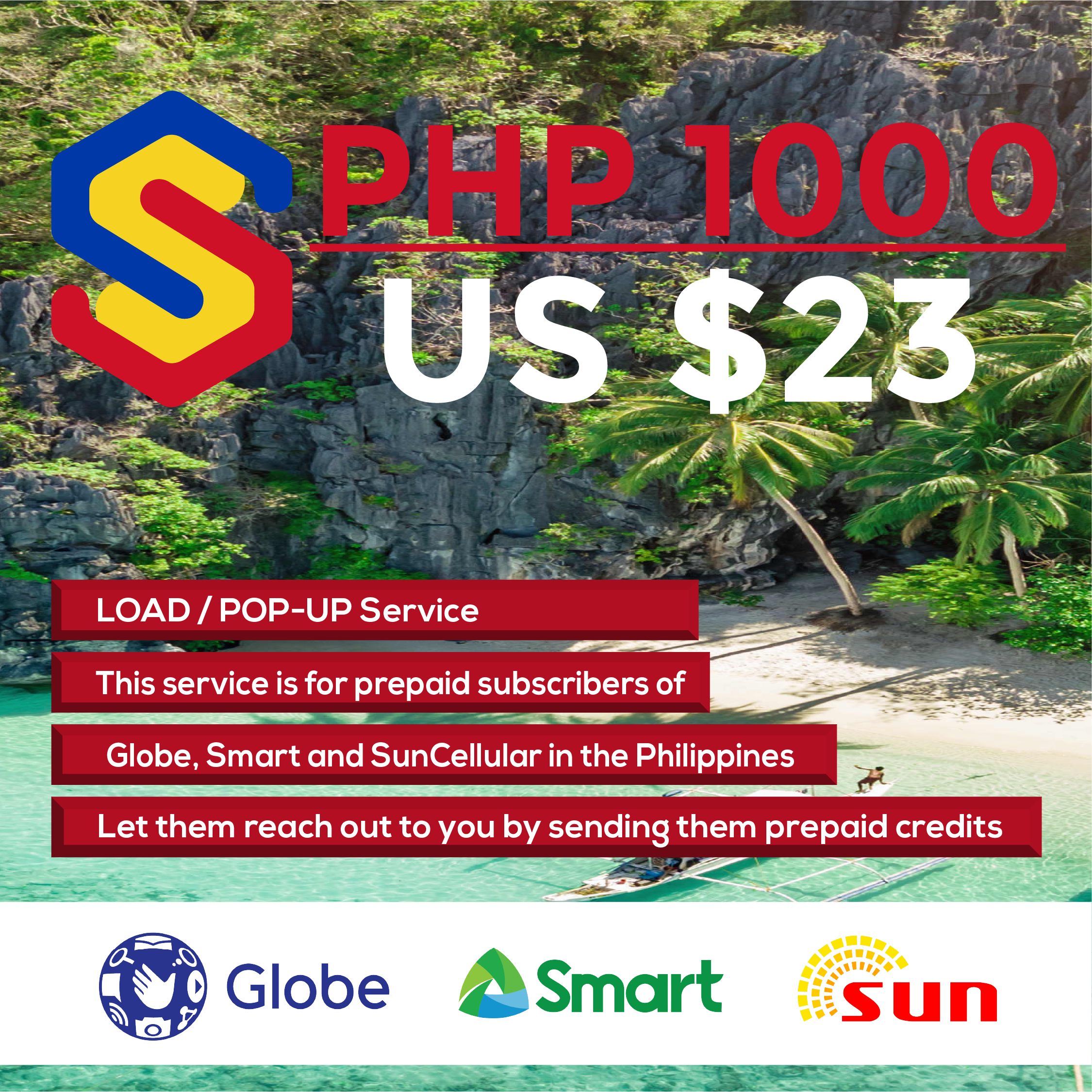 PHP 1000 Load/Top-up
