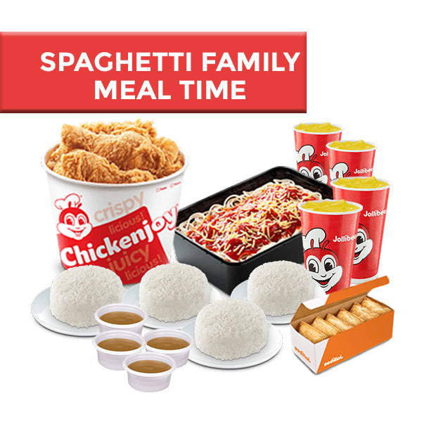 Spaghetti Family Meal Time